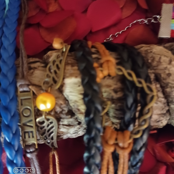 Artisan crafted leather tiered bracelet your choice ๐ ๐ ๐ก bracelets - Picture 7 of 13